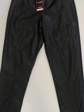 Cavalini Black Faux Leather Leggings